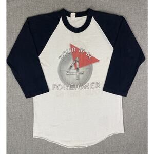 Vintage Foreigner Tour 1981 Double-Sided Concert ORIGINAL Tee T Shirt Medium